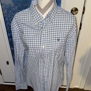 Chaps Blue Checkered Men's Shirt